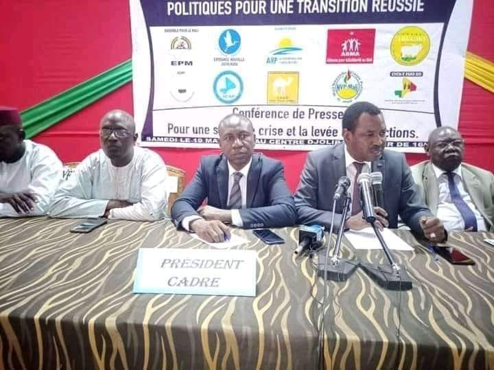 Cadre d'échange des partis et regroupements politiques pour une transition réussie : déclaration liminaire sur l’évolution de la situation socio-politique du Mali